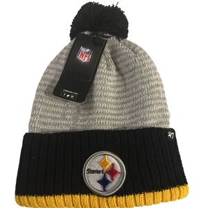 Pittsburgh Steelers Knit Winter Hat Beanie‎ 47 Cap Sideline  NFL NWT